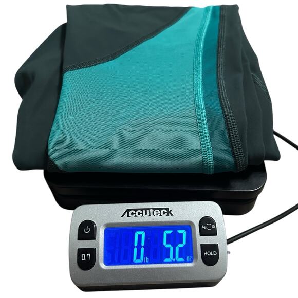 Lululemon Mix & Mesh Crop 21” Yoga Leggings Size 4 Green Teal Luxtreme W6AM7S - Picture 8 of 8